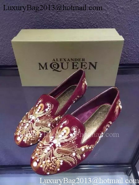 ALEXANDER MCQUEEN Ballerina Flat MCQ278 Burgundy