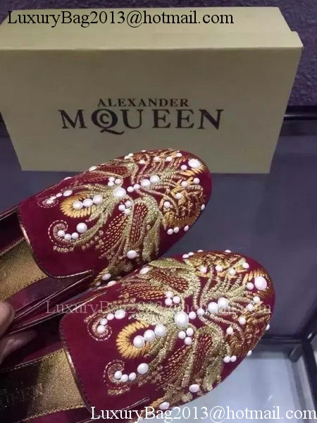 ALEXANDER MCQUEEN Ballerina Flat MCQ278 Burgundy