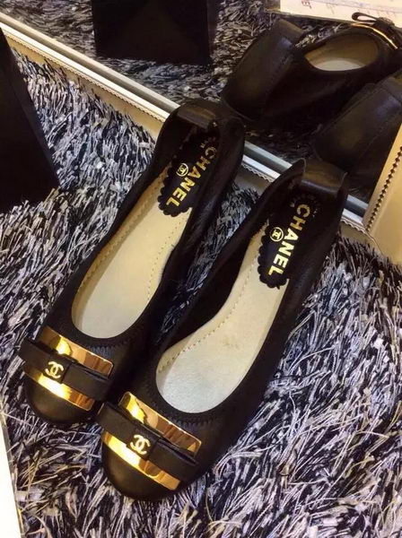 Chanel Ballerina Flat CH1516 Black