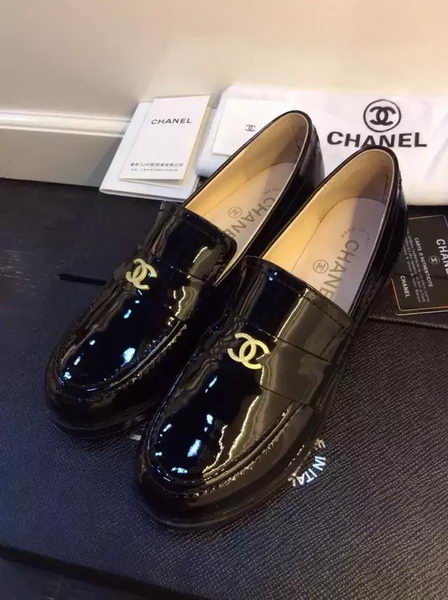 Chanel Casual Shoes Patent Leather CH1458 Black
