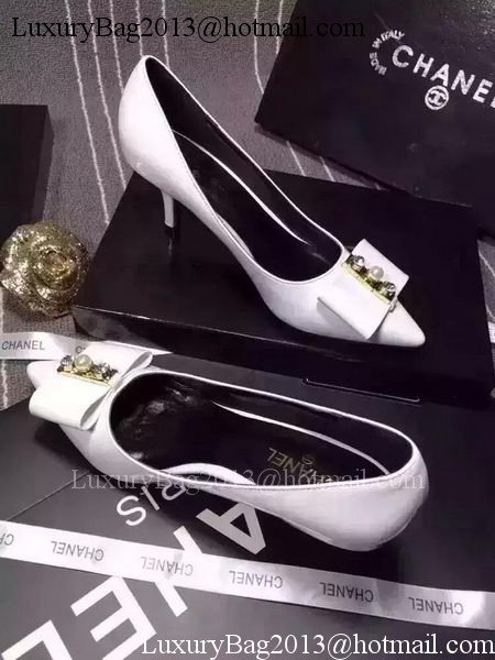 Chanel Pump CH1490 White