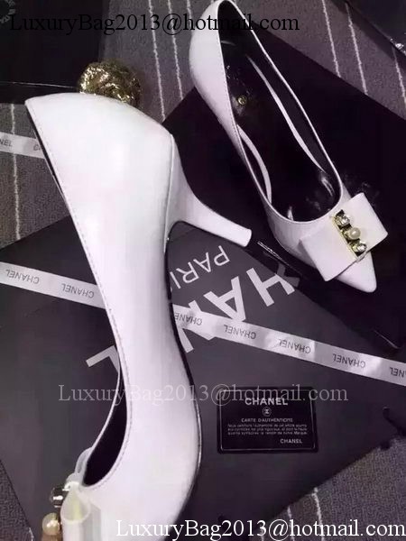 Chanel Pump CH1490 White