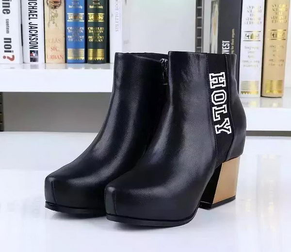 Chanel Sheepskin Leather Ankle Boot CH1505 Black