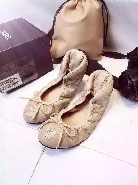 Chanel Sheepskin Leather Ballerina CH1424 Apricot