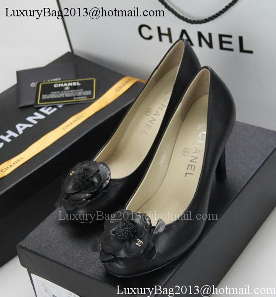 Chanel Sheepskin Leather Pump CH1419 Black