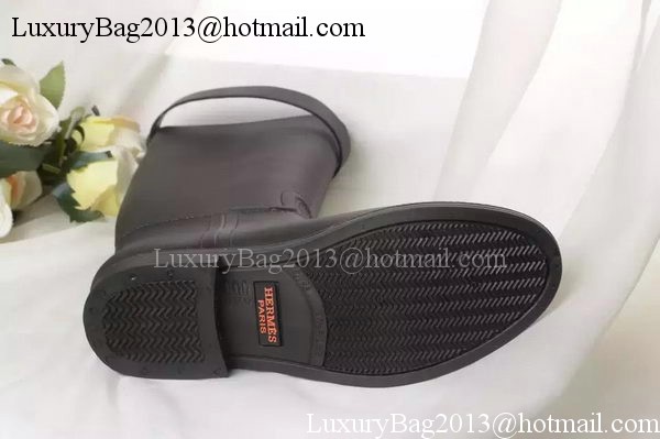 Hermes Ankle Boot Leather HO565 Black