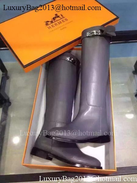 Hermes Boot Leather HO561 Grey