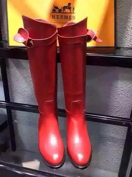 Hermes Boot Leather HO561 Red