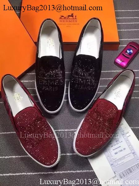 Hermes Casual Shoes HO0567 Red