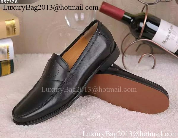 Hermes Casual Shoes Leather HO560 Black