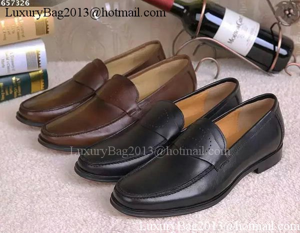 Hermes Casual Shoes Leather HO560 Black