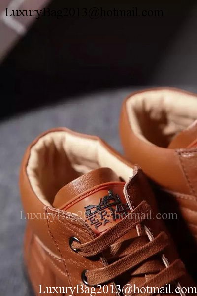 Hermes Casual Shoes Leather HO570 Brown