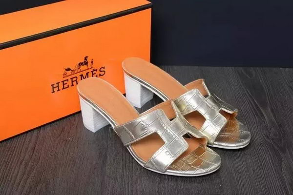 Hermes Slipper Leather HO0518 Gold