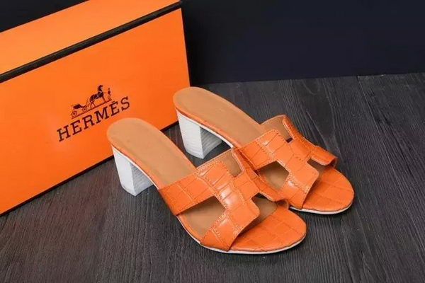 Hermes Slipper Leather HO0520 Orange