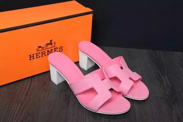 Hermes Slipper Leather HO0526 Pink