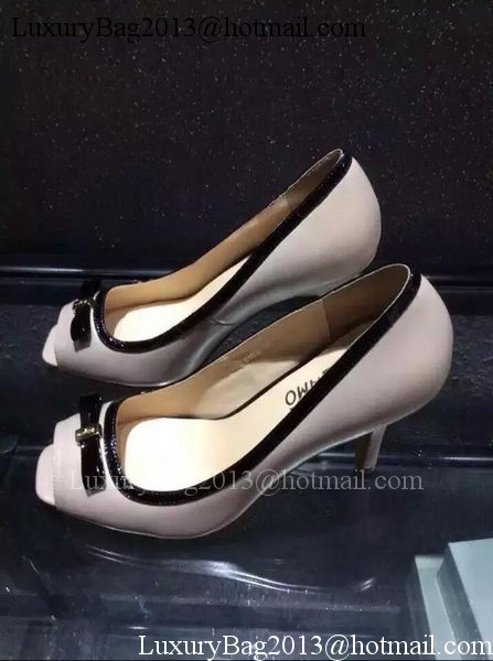 Salvatore Ferragamo 85MM Pump FL0625 Apricot