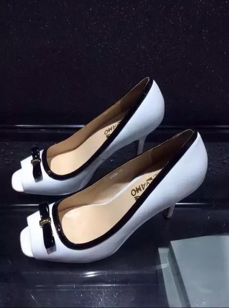 Salvatore Ferragamo 85MM Pump FL0626 White