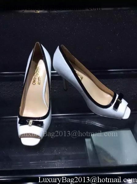 Salvatore Ferragamo 85MM Pump FL0626 White