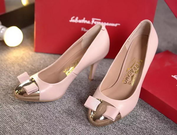 Salvatore Ferragamo 85MM Pump Patent Leatehr FL0612 Pink