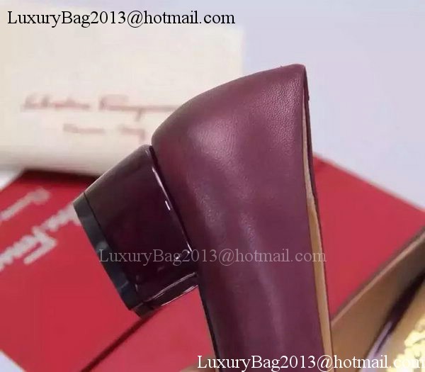 Salvatore Ferragamo Ballerina Flat FL0643 Burgundy