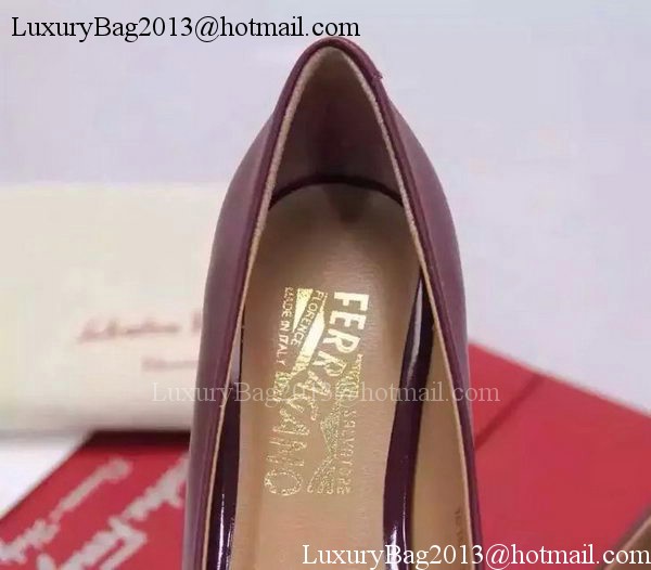 Salvatore Ferragamo Ballerina Flat FL0643 Burgundy