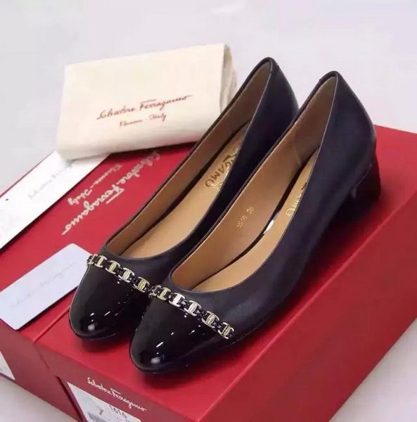 Salvatore Ferragamo Ballerina Flat FL0644 Black