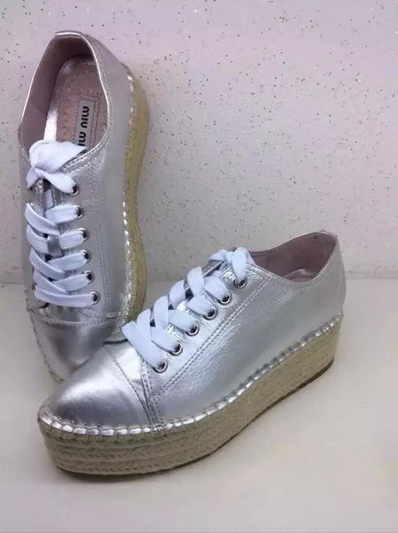 miu miu Casual Shoes MM352 Silver