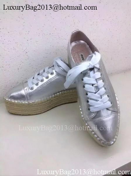 miu miu Casual Shoes MM352 Silver