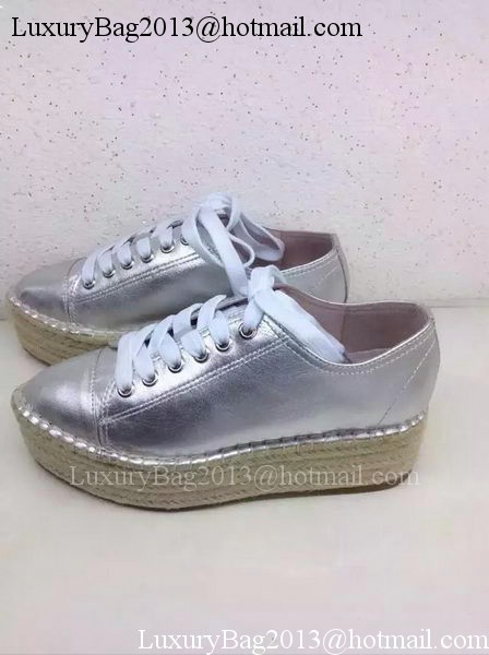 miu miu Casual Shoes MM352 Silver
