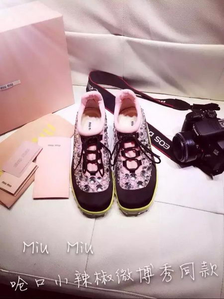 miu miu Casual Shoes MM366 Black