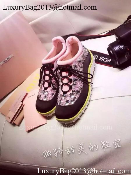miu miu Casual Shoes MM366 Black