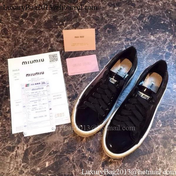 miu miu Casual Shoes MM382 Black