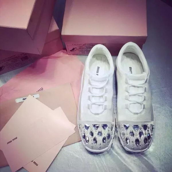 miu miu Casual Shoes MM385 White