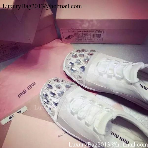 miu miu Casual Shoes MM385 White