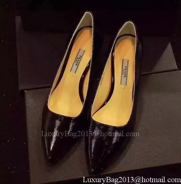 Prada 80mm Leather Pump PD517 Black