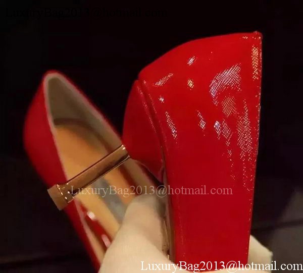 Prada 80mm Leather Pump PD518 Red