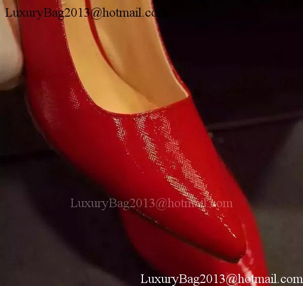 Prada 80mm Leather Pump PD518 Red