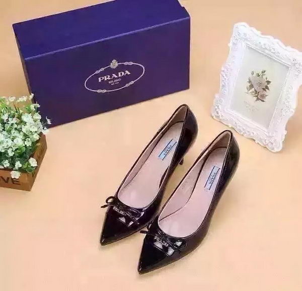 Prada 80mm Leather Pump PD520 Black