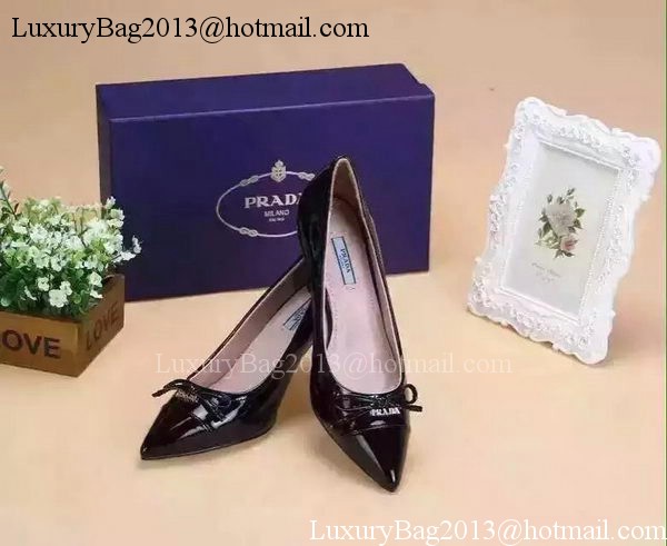 Prada 80mm Leather Pump PD520 Black