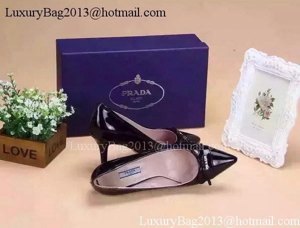 Prada 80mm Leather Pump PD520 Black