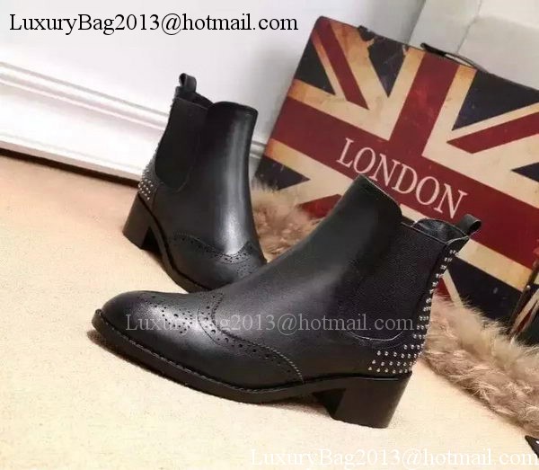 Prada Ankle Boot Leather PD529 Black