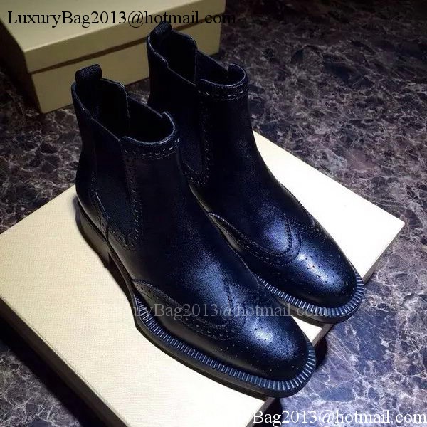 Prada Ankle Boot Leather PD555 Black