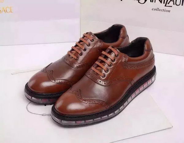 Prada Casual Shoes Leather PD482 Brown