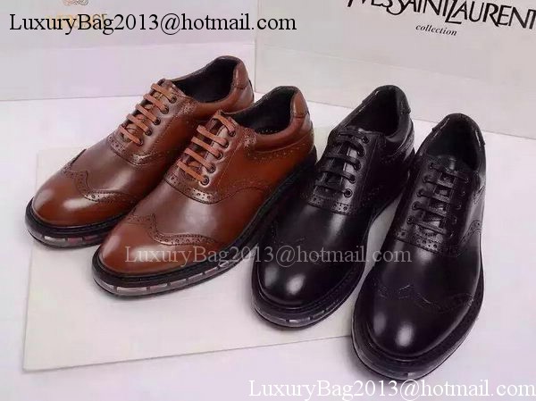 Prada Casual Shoes Leather PD482 Brown
