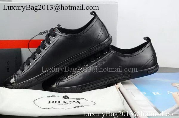 Prada Casual Shoes Leather PD484 Black