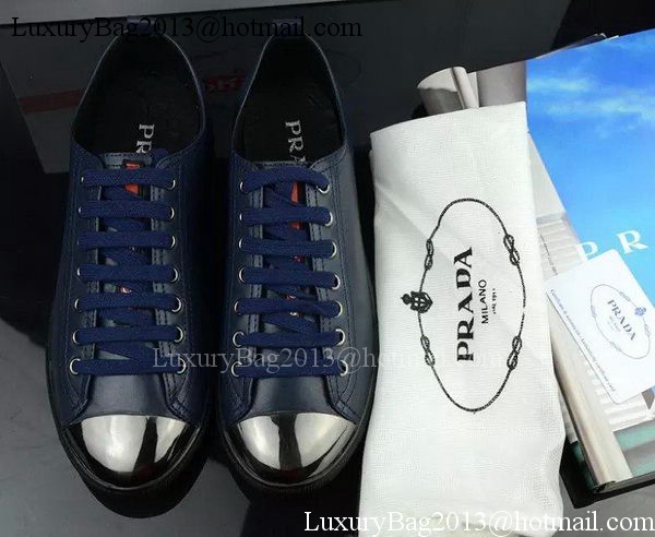 Prada Casual Shoes Leather PD485 Royal