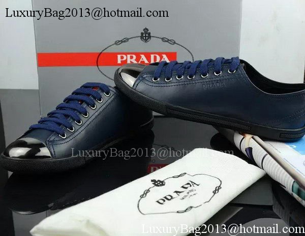 Prada Casual Shoes Leather PD485 Royal