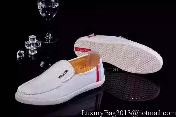 Prada Casual Shoes Leather PD489 White