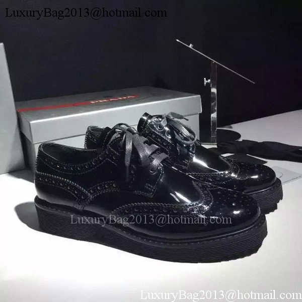 Prada Casual Shoes Leather PD531 Black