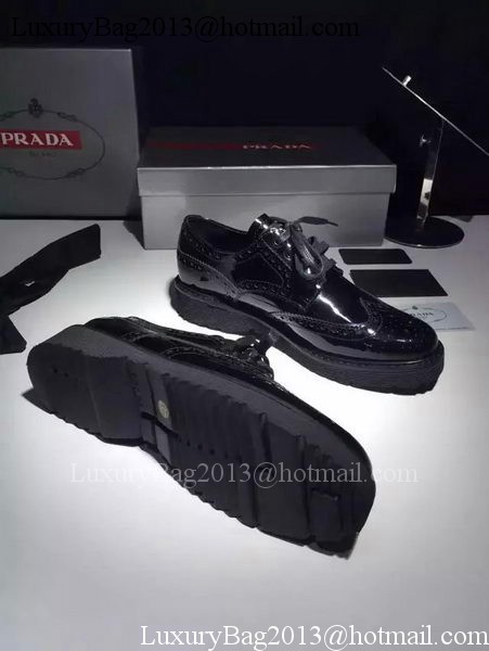 Prada Casual Shoes Leather PD531 Black